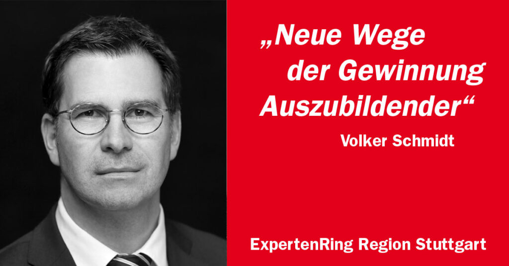 Rechtsanwalt Volker Schmidt über die Gewinnung von Auszubildenden