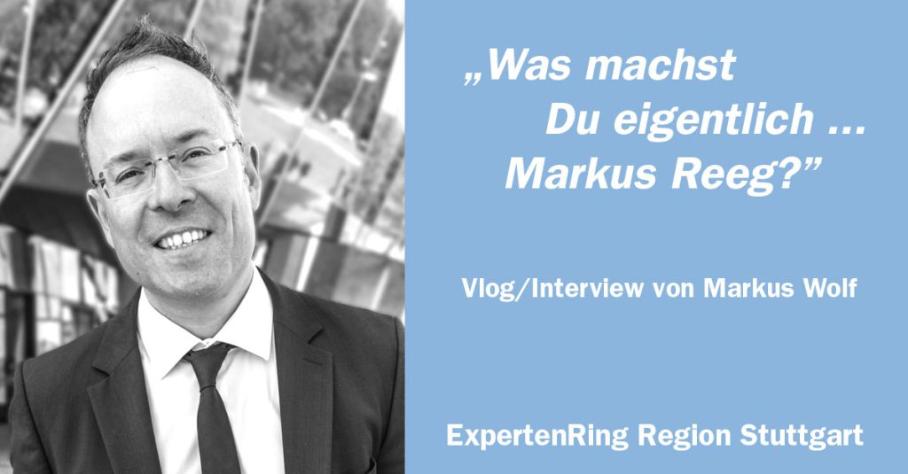 Markus Wolf interviewt Markus Reeg für den Vlog des ExpertenRing Region Stuttgart